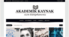 Desktop Screenshot of akademikkaynak.com