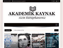 Tablet Screenshot of akademikkaynak.com